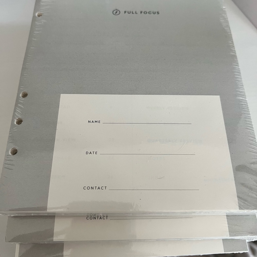 Pack of 3 Full Focus A5 Planner Inserts